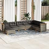 Conception Modulaire Polyvalente: La conception modulaire permet une flexibilité totale pour réorganiser les sièges d'angle, centraux et le repose-pieds (dimensions totales 63,5 x 63,5 x 62 cm par siège d'angle) selon vos besoins, créant ainsi un agencement personnalisé pour votre espace extérieur.