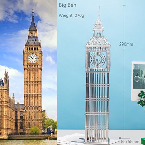 Stainless Model Achitectures Mesh Art Craft For Home&Office Decoration,Big Ben