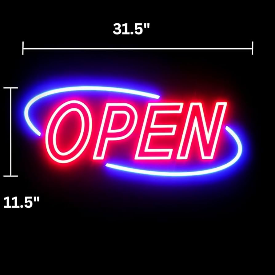 Amazon.com: Optiva Open Signs for Business, Ultra Bright