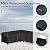 WLEAFJ Patio L-Shaped Sectional Sofa Cover Waterproof, Heavy Duty Outdoor Sectional Couch Cover with Air Vent, Left Facing, 83" L/104" L x 32" D x 31" H