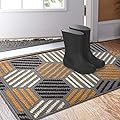 Color&Geometry Indoor Doormat, Indoor Outdoor 24"x36" Mat Waterproof, Non Slip Washable Quickly Absorb Moisture and Resist Dirt Rugs for Entrance