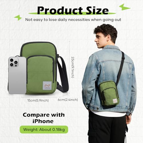 Image of SEAFEW Mini Crossbody Bag Shoulder Bag for Men, Small Messenger Satchel Bag for Women