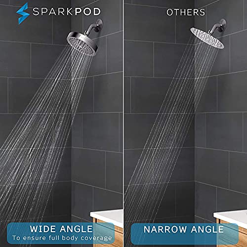 SparkPod Rain Shower Head, 6 Inch Round, Vintage Oil-Rubbed Bronze Finish - image 2