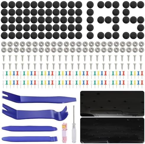 Auto Dachhimmel Reparatur Set,135 Stück Auto Himmel Reparaturset,Auto Himmel Befestigung, Auto Reparatur Nieten Set,Universal Auto Dach Nieten,Autohimmel Reparieren für Alle Autos