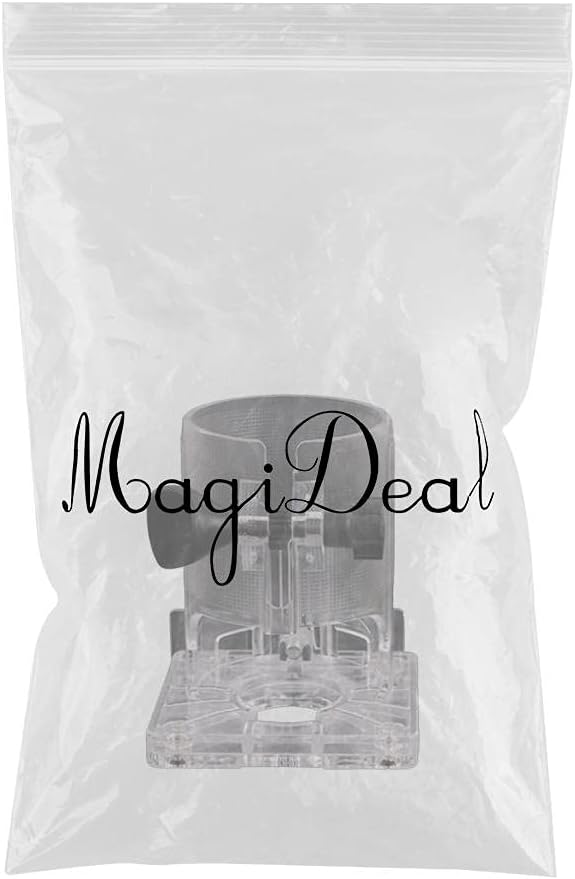 CLUB BOLLYWOOD® Woodworking Trimmer Router Clear PVC Base Protective Base Thickened Type|Home & Garden | Tools | Power Tools |1 Piece Woodworking Trimmer Router Base Protective Cover