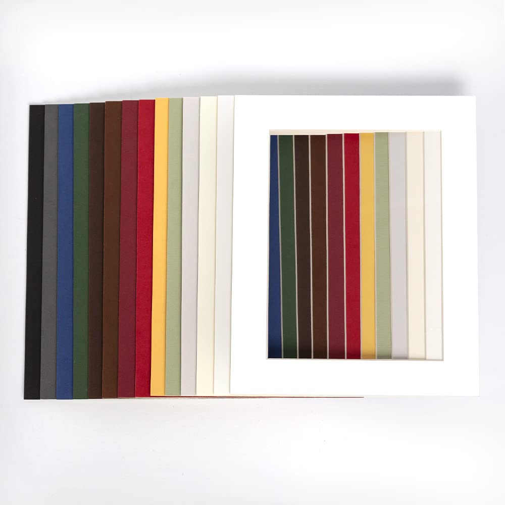 Bildershop-24 Passepartout avec découpe intérieure sur demande - Extérieur : 60x80cm Premium qualité Musée Couleur au choix - Découpe (taille de l'image) fabrication sur mesure