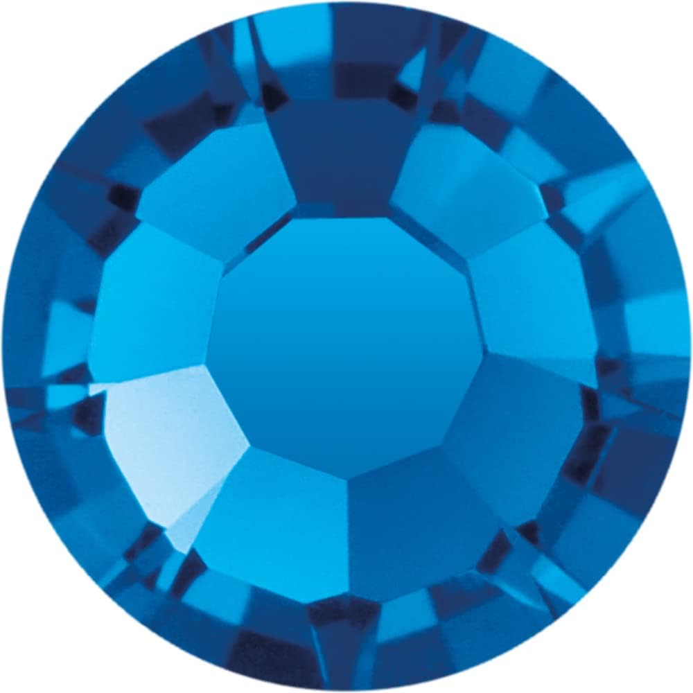 Starcut Crystal, Blue 2088 Flatback Rhinestones, Expert Faceting for Brilliant Sparkle, Sapphire, 16ss (4mm), 720pcs