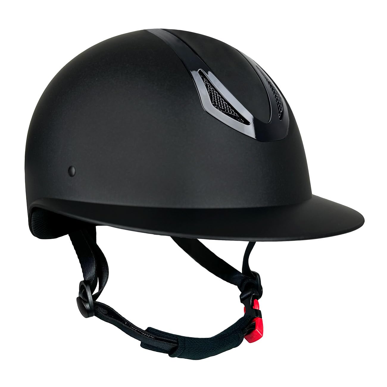 York Kask jeździecki ametyst czarny/błyszczący czarny (S 52-54 cm)
