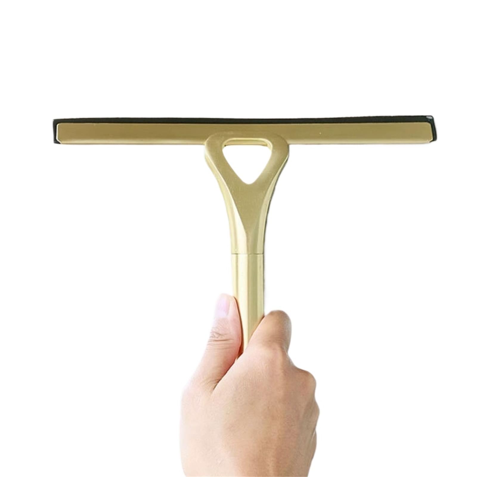Rasqueta Cristales Shower Squeegee Scrubber Stainless Steel Bathroom Cleaner Wiper For Mirror(Gold)