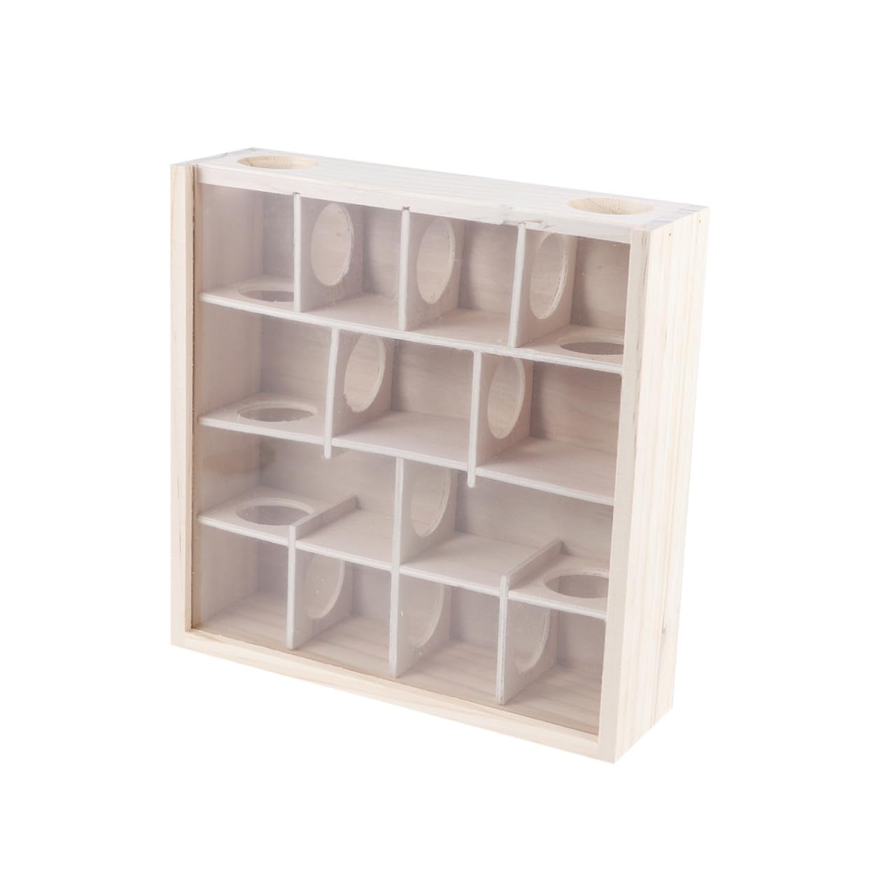 Supvox Hamster Holzlabyrinth Natürliches Holz Material Kleintier Tunnel für Kleine Hamster Käfig Zubehör Fördert Bewegung und