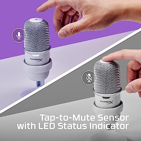 image for HyperX SoloCast – USB Condenser Gaming Microphone, for PC, PS5, PS4,