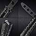 GOOD WORKER Butterfly Knife - Balisong Trainer - Black Practice Butterfly Trainer with Sure Spring Latch - Balisong Knives NOT Real NOT Sharp Blade - Full Stainless Steel Fake Dull Trick CSGO K19 B