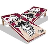 YouTheFan NCAA New Mexico State Aggies 2’ x 4’ Professional Wood Cornhole Game