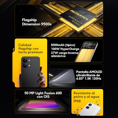 Image of XIAOMI Poco X8 PRO MAX 5G Ai (Compatible with Tmobile Mint Tello & Global) (256GB + 12GB) 6.83 inch 50MP Gamers Phone NFC Dual sim Unlocked Model 2602BPC18G Liberado (Blue)