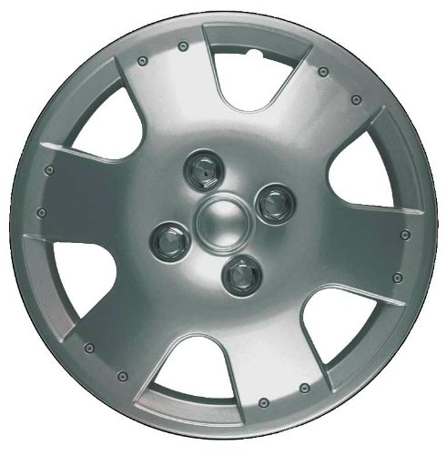 CCI IWC193-14S 14 Inch Clip On Silver Finish Hubcaps - Pack of 4