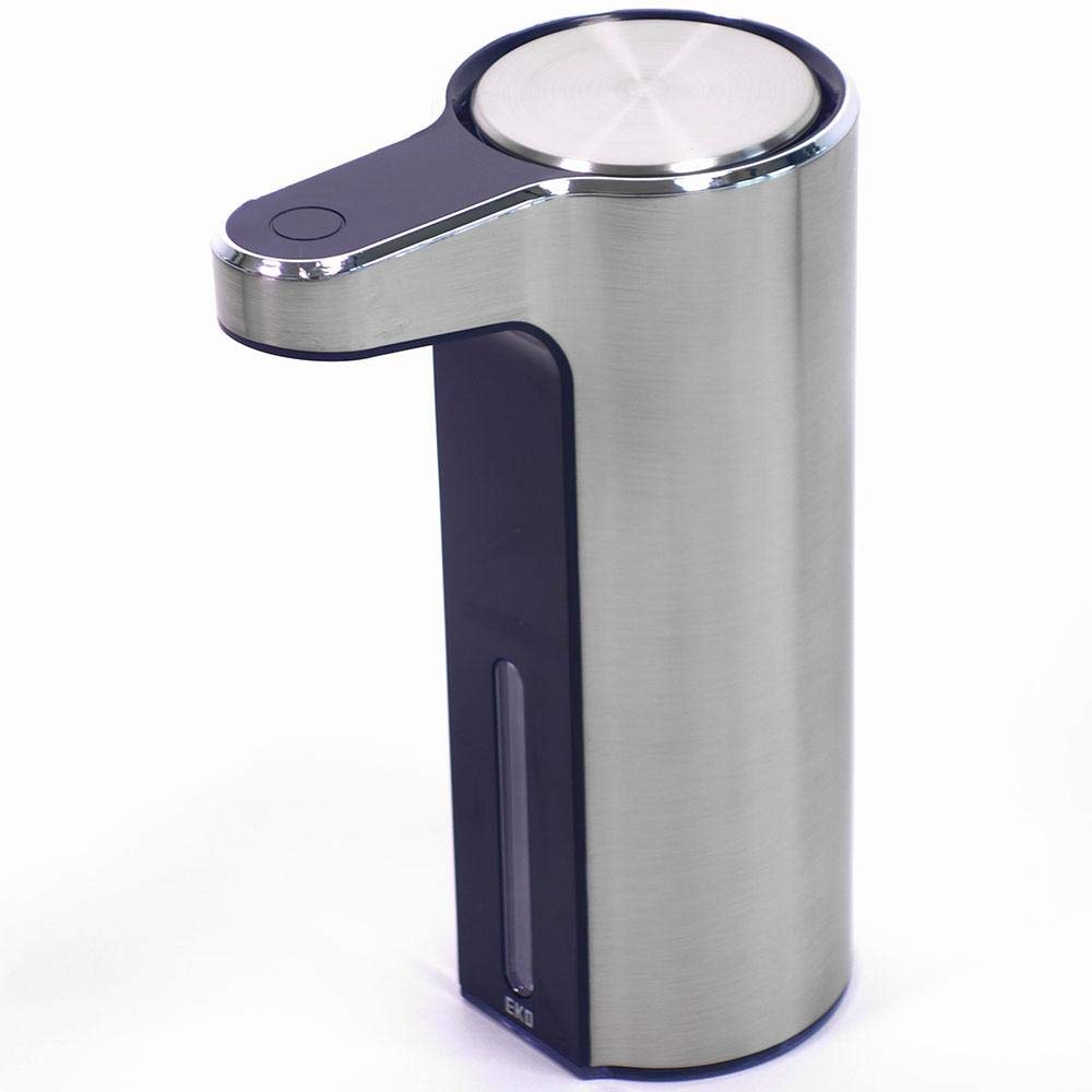EKO EK6088F-MT Aroma Soap Dispenser, Automatic Foam Type, Silver, 3 Levels, Detergent Clogging Prevention, Internal Cleaning Function, USB Charging