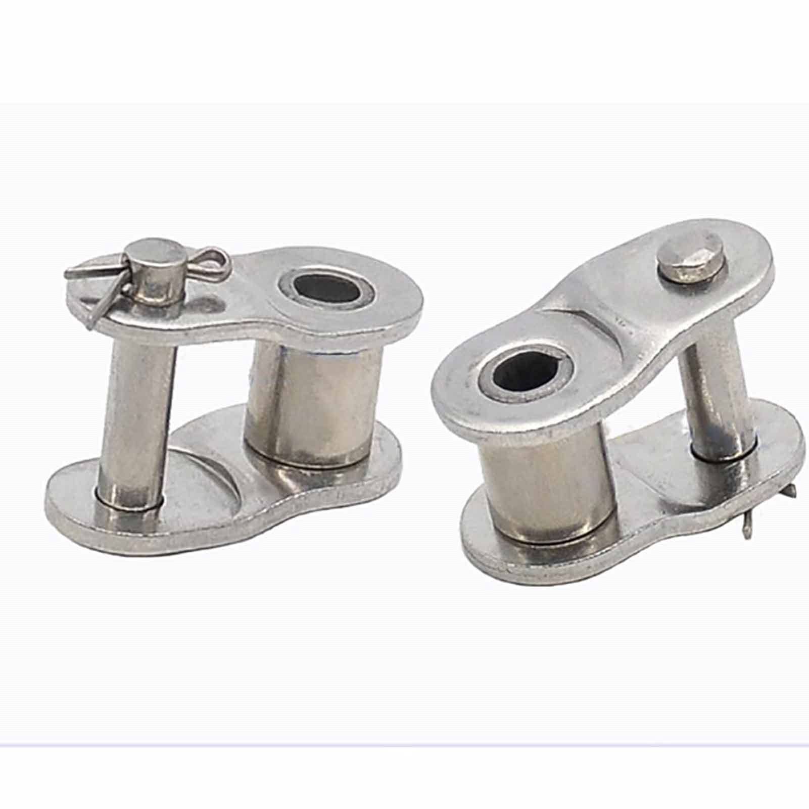 Cadena De Rodillos 1M / 1.5M 08B-1, Cadena De Transmisión Industrial De Acero Inoxidable Con Un Tono De 12.7 Mm, Juntas De Cadena.(1M)