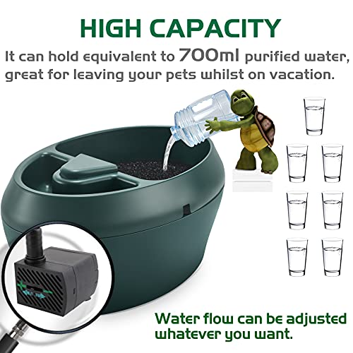 NEPTONION Reptile Chameleon Cantina with Snacks Trough, Drinking Fountain Water Dripper for Amphibians Insects Lizard… - Image 6