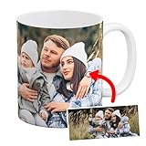 UNIKALIA | Taza Personalizada Con Foto Y Texto | Capacidad 350ml - Impresión En Ambos Lados, Calidad AAA+ | Apto para Lavavajillas Y Microondas - Tazas Originales para Regalar - Tazas Personalizadas