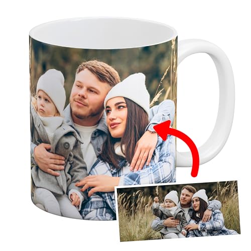 UNIKALIA | Taza Personalizada Con Foto Y Texto | Capacidad 350ml - Impresión En Ambos Lados, Calidad AAA+ | Apto para Lavavajillas Y Microondas - Tazas Originales para Regalar - Tazas Personalizadas UNIKALIA | Taza Personalizada Con Foto Y Texto | Capacidad 350ml - Impresión En Ambos Lados, Calidad AAA+ | Apto para Lavavajillas Y Microondas - Tazas Originales para Regalar - Tazas Personalizadas