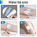 Sensor Covers for Libre 2/3, Libre 2/3 Sensor Covers Waterproof-50Pack CGM Adhesive Patches, Transparent CGM Overpatch Tape Lasting to 10+Days-Without Hole, Long Fixation for Your Sensor-CUKICUKIGO
