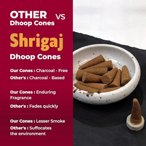 Image of Natural Garden Fancy Fragrance Dry Dhoop Cones - 51 Cones for Daily puja, Meditation & Rituals (Natural Garden Fragrance)