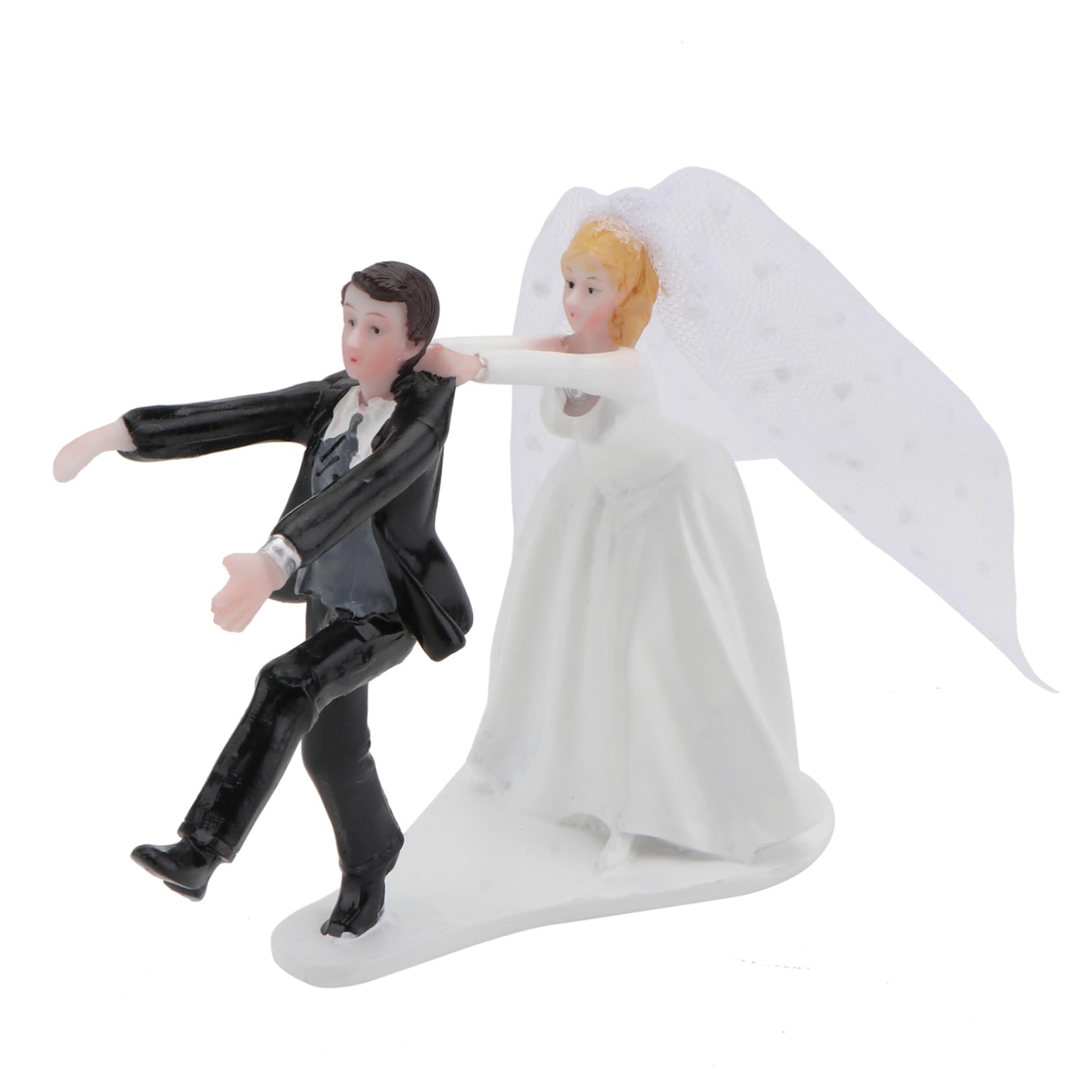 Ciieeo 2 Stk Kuchenpuppe Kuchen Dekorative Puppe Braut Bräutigam Statue Hochzeitspaarfiguren Hochzeitstorte- Braut Bräutigam Figuren Entzückende Puppe Gefälscht Colorful Harz