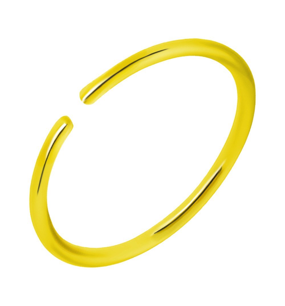 Forbidden Body Jewelry 20G Surgical Steel Colored Seamless Nose Ring & Cartilage Hoop with Comfort Round Ends (Sold Individually)