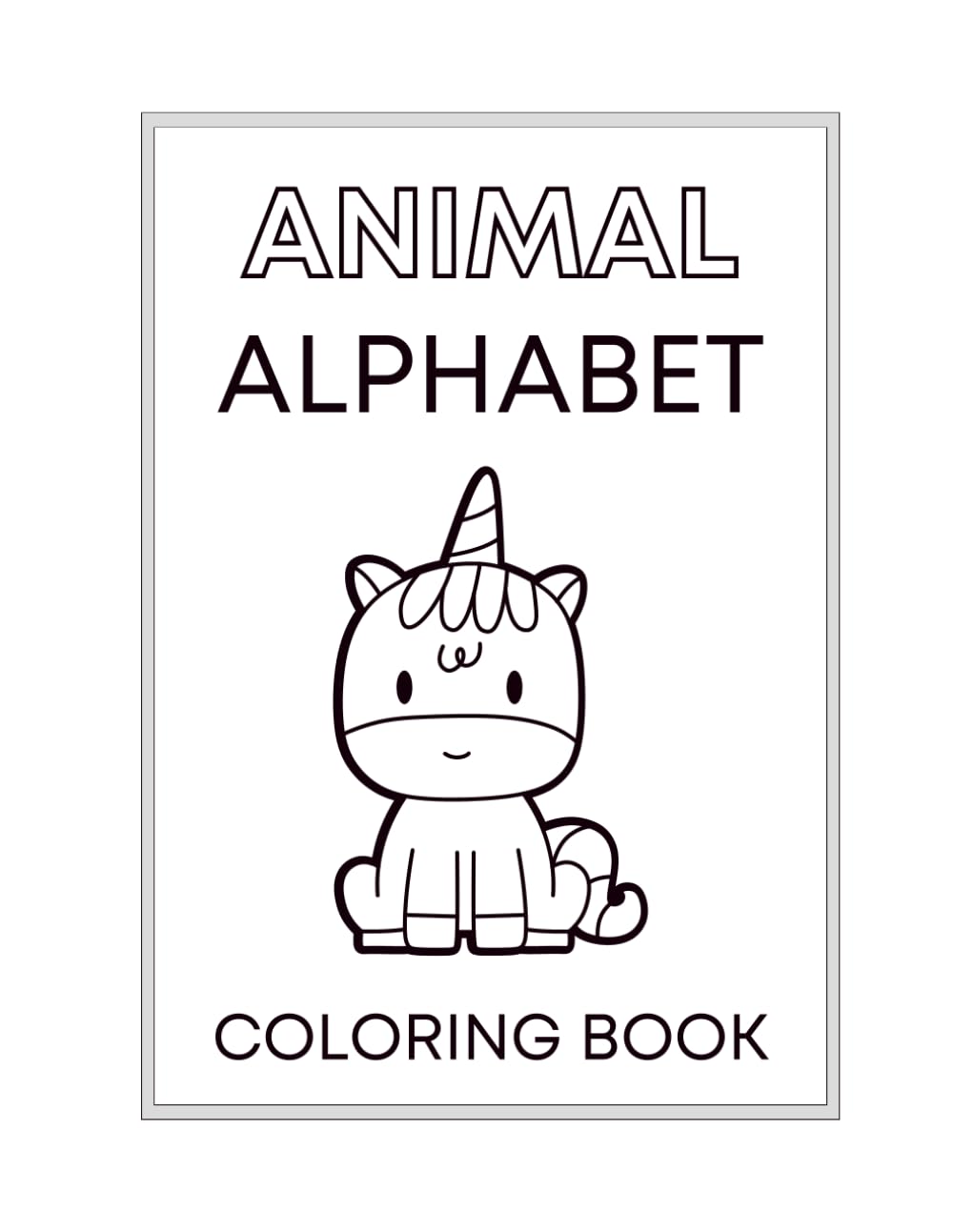 Animal Alphabet Tracing and Coloring Book