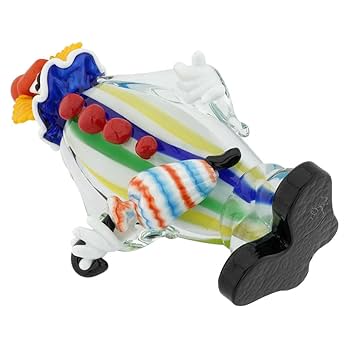 Amazon.co.jp: GlassOfVenice 大型ムラーノガラスピエロ 傘付き