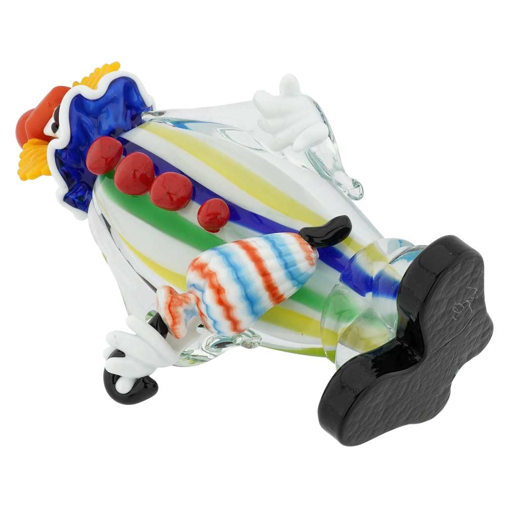 イタリア　ムラーノガラス　ピエロ　大きめサイズ置物 イタリア ムラーノガラス ピエロ 大きめサイズ置物 Amazon.co.jp