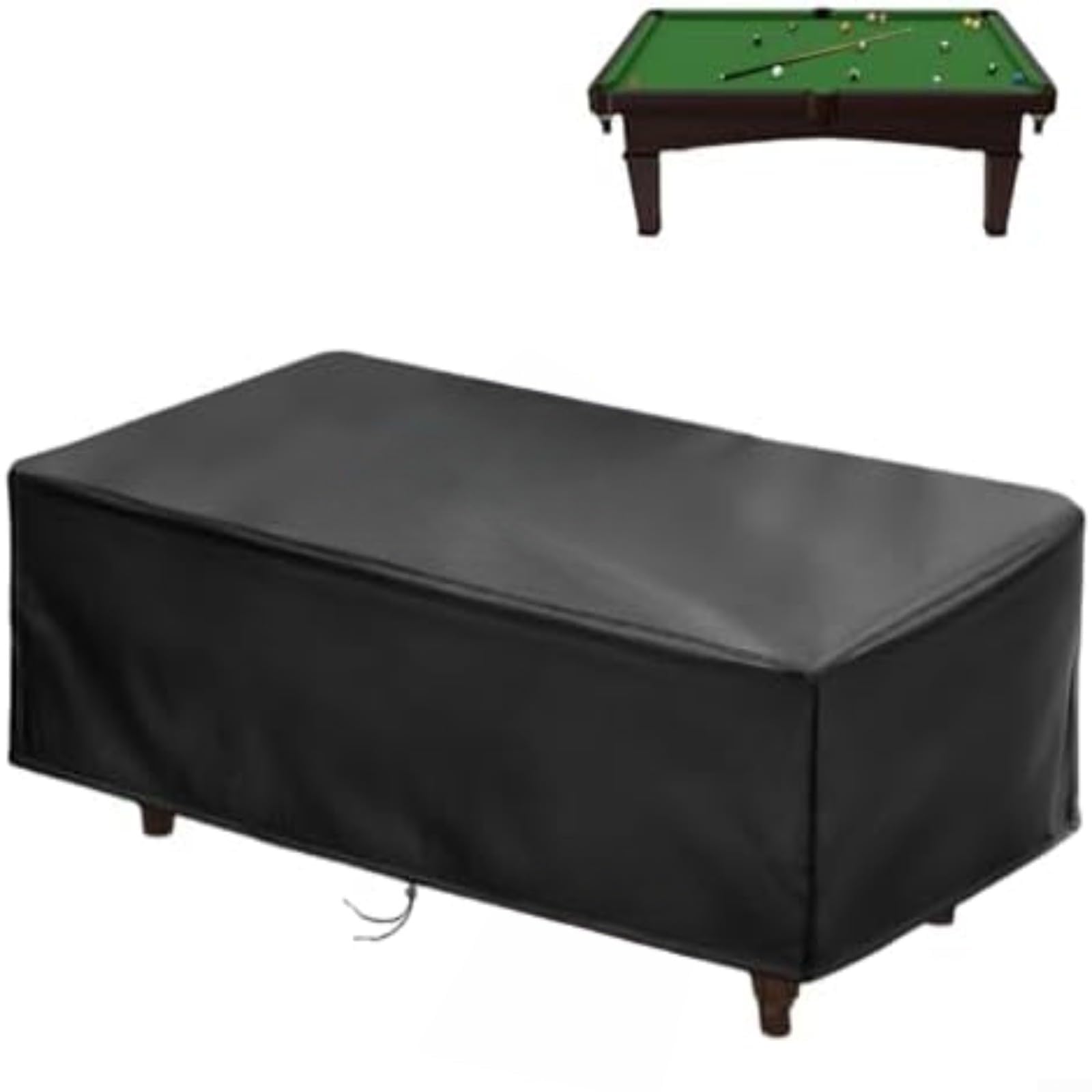 Protector de billar exterior de 260x135x69 cm con correas de sujeción