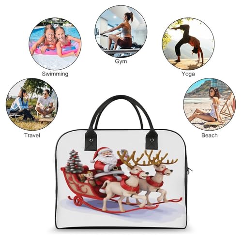Bolsa de nylon para portátil estilo trineo de reno miniatura 4