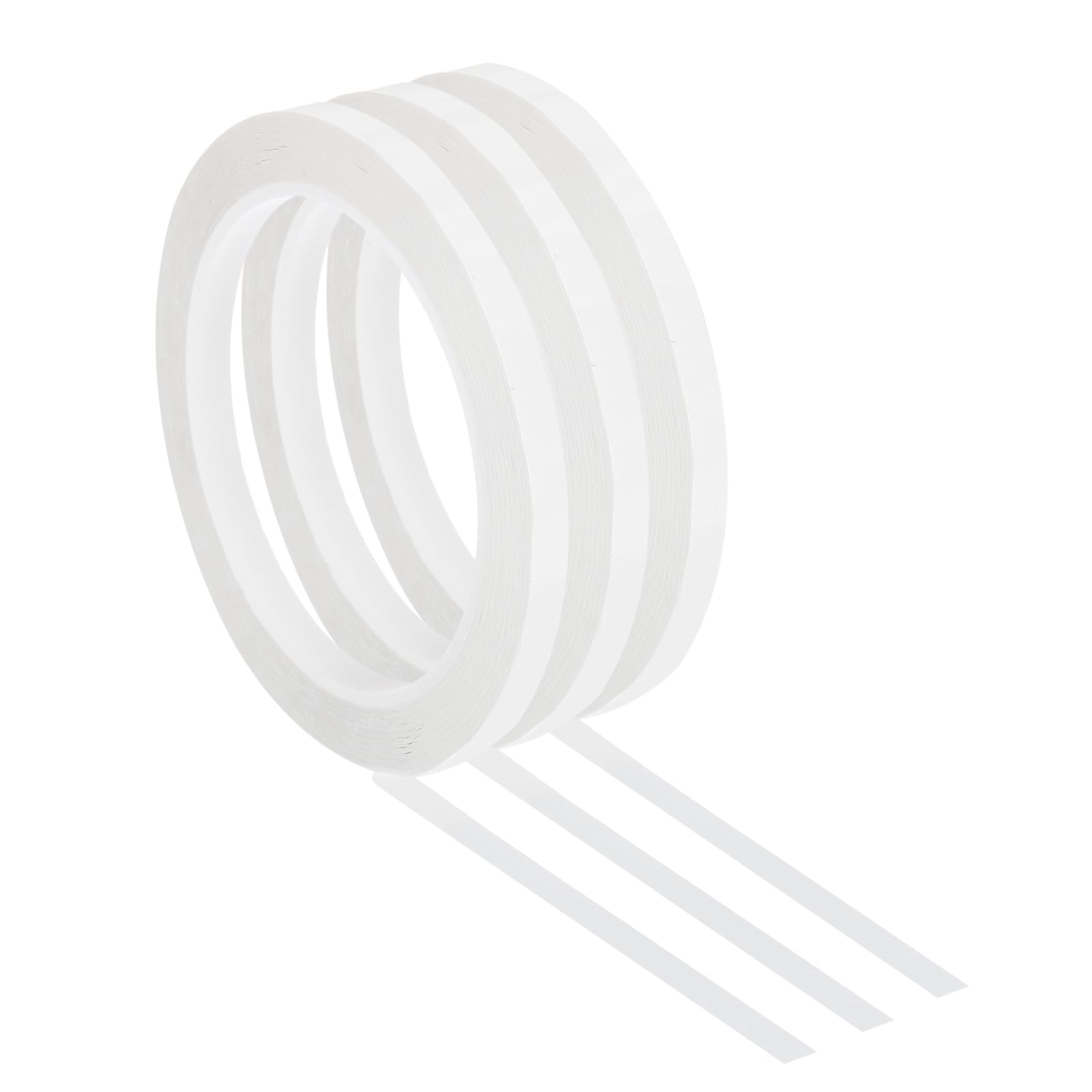 PATIKIL 3 Pack Whiteboard Tape, 7mm 1/4" Width Art Tape Dry Erase Board Pinstripe Thin Tape for Graphic Chart Grid Drafting Electrical Marking, White