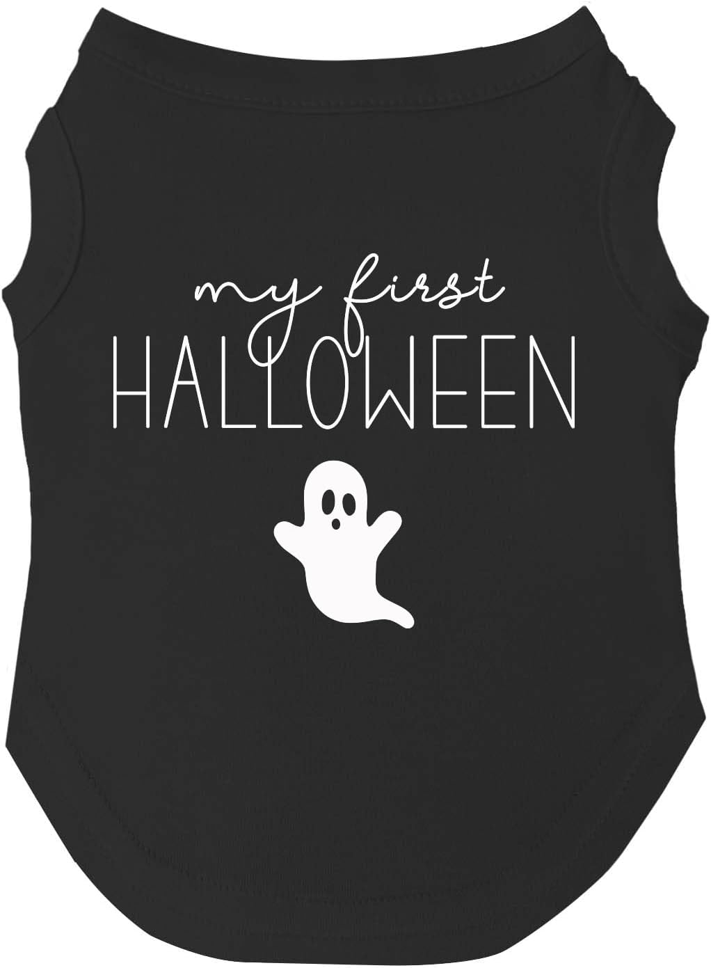 My First Halloween Dog Tee Shirt Sizes for Puppies, Toys, and Large Breeds (Black, 2X-Large 390)