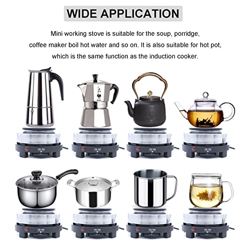 Mini Stove,Portable 500W Electric Mini Stove Hot Plate Multifunction Home Heater (US Plug 110V), suitable for the soup and the porridge,hot pot - Image 7
