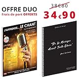  Oferta Duo – J\'aprends Le Chant todo simple y cuaderno de música – citas – 12 portadas – 96 páginas