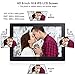 Digital Photo Frame 8 Inch 16:9 IPS Display Electronic Picture Frame 1080P High Resolution Advertising Machine with Video Player, Calendar, Alarm, Auto Power ON/Off, Remote Control [Jimwey]