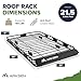 ARKSEN 64 x 39 x 4 Inch Upgrade Universal Roof Rack - 150Lbs Capacity Heavy Duty Rooftop Cargo Carrier with Extension for Car, SUV & Pickup, Durable Steel, Easy Install, Spacious Storage