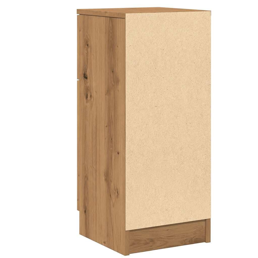 vidaXL Sideboards 2 STK. Artisan-Eiche 30x30x70 cm Holzwerkstoff, Schrank, Lagerschrank, Home-Organizer, Anrichte, Beistellschrank, Wohnzimmerschrank