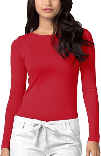 Adar Underscrubs for Women - Long Sleeve Underscrub Comfort Tee