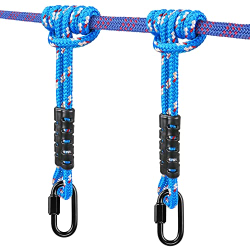Benelabel Poseidon Series Sewn Prusik Loops Ropes, Safety, 19", Diameter 2/5", 2 Pack, Blue #TOP1