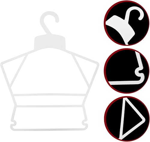 Miniatura 6 de Perchas de plástico, 10 unidades, para niños, bebés, recién nacidos, estantes de secado de ropa para el hogar, tienda, ropa de lavandería