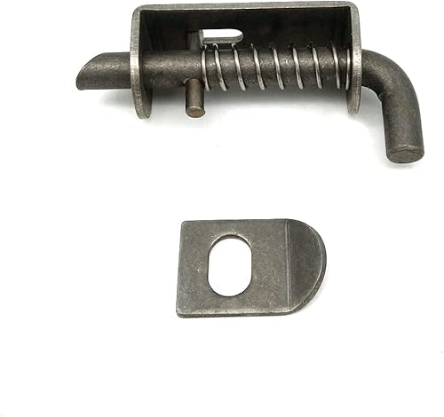 Miniatura 6 de Paquete de 2 mini pasadores de acero inoxidable con resorte  1.8 pulgadas (1.890 in) estructura principal 304 pernos de barril de metal, cerradura