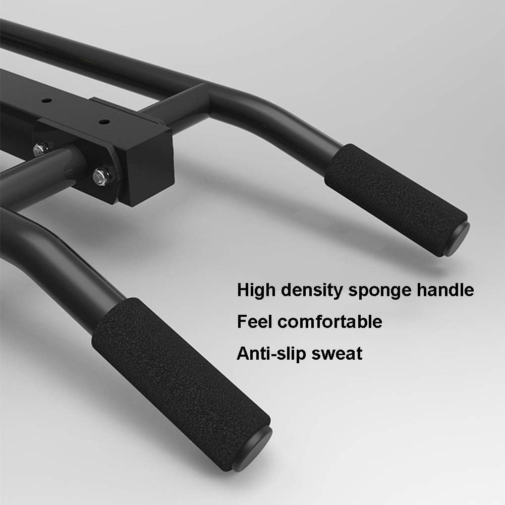 OSCCAR Strength Training Pull Up Bar Wall-Mounted Horizontal Bar, Double Use Fitness Bar, Hanging Resistance Belt Sandbag Suspension Equipment, Load-Bearing 250KG