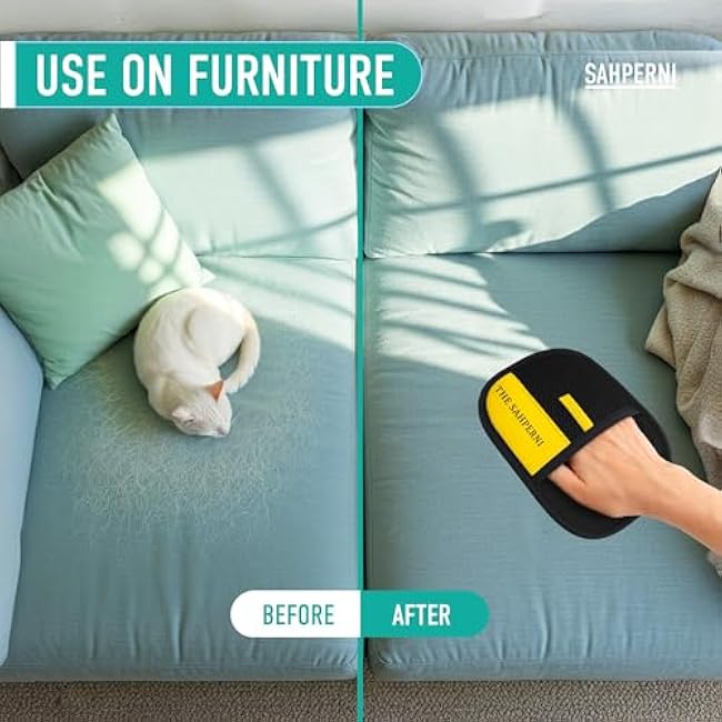 Pet Hair Removal Glove, 1 Pcs Electrostatic Gloves Pet Hair for Cats & Dogs, Washable - Reusable Static Pet Hair Remover Gloves, Efficient Magic Pet Grooming Glove, Remove Cat/Dog Fur From Clothing-Fe7CNW9f