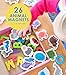 Curious Columbus Toddler Magnets – Animal Fridge Magnets for Kids | 52 Refrigerator Magnets with 26 Animals + 26 ABC Magnetic Letters | Foam Alphabet Learning Set for Toddlers