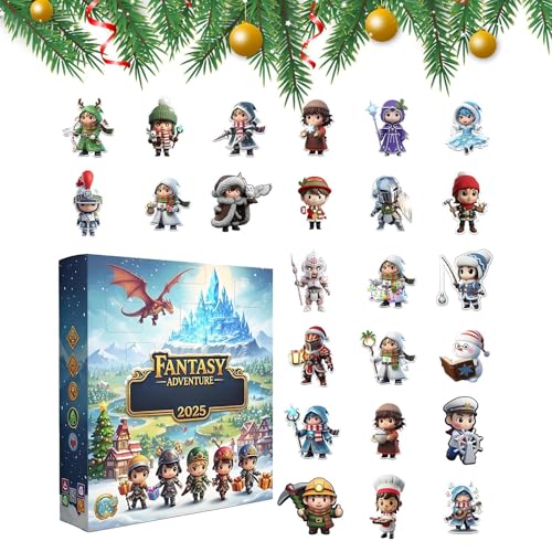 Mihauuke Calendario De Adviento,Figuras De Acrílico 2D - 24 Piezas Cuenta Atrás Figuritas - Para Adultos Jóvenes Navidad Hogar Fiesta Manija De Puerta Interior Del Coche Sala De Juegos