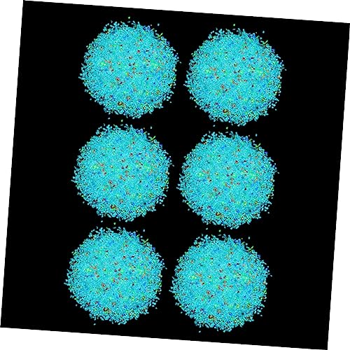 Totority Glow Dark Luminous Sand 6 Bags Fluorescent Particle for Wishing Bottle Fish Tank Dec