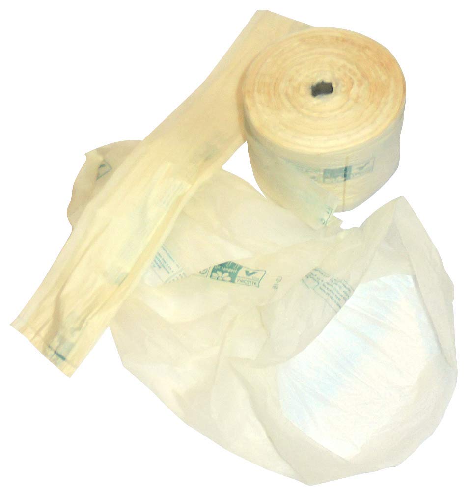 300 bolsas en rollo de 35 x 50 cm Bio Compost bolsa de plástico orgánico para alimentos